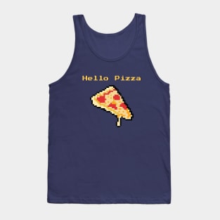 hello pizza pixel art Tank Top